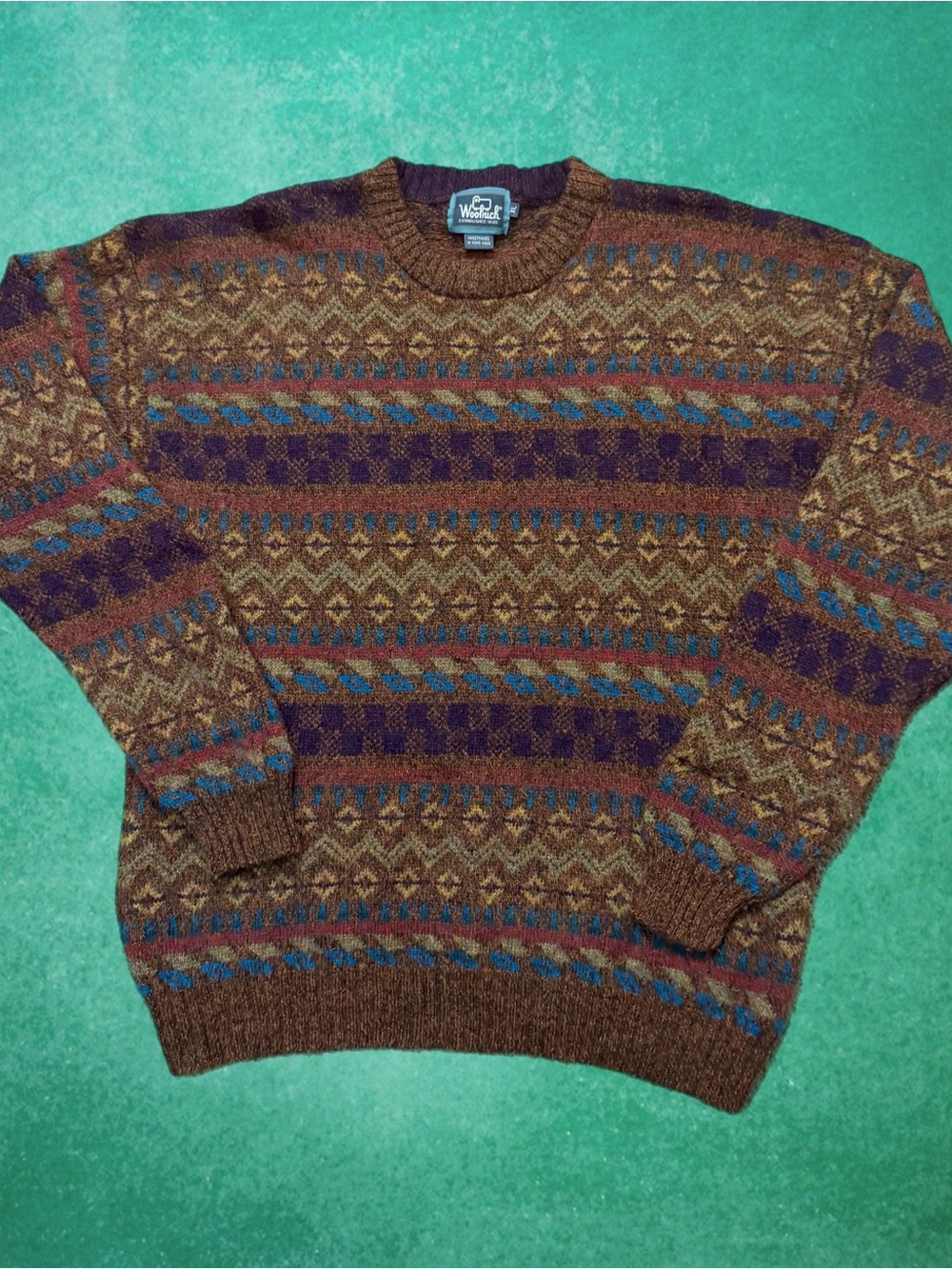 Vintage Geometric Wool Woolrich Cosby Sweater